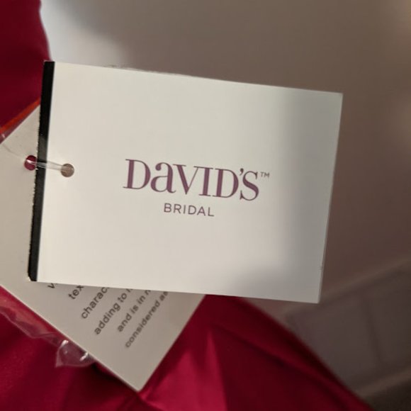 David's bridal Dress for evenings and weddings. Begonia color. Size 4. - Picture 8 of 11